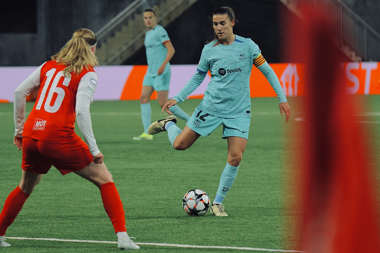 资料照片:Patri Guijarro 在2024年3月代表 FC Barcelona 参加比赛。