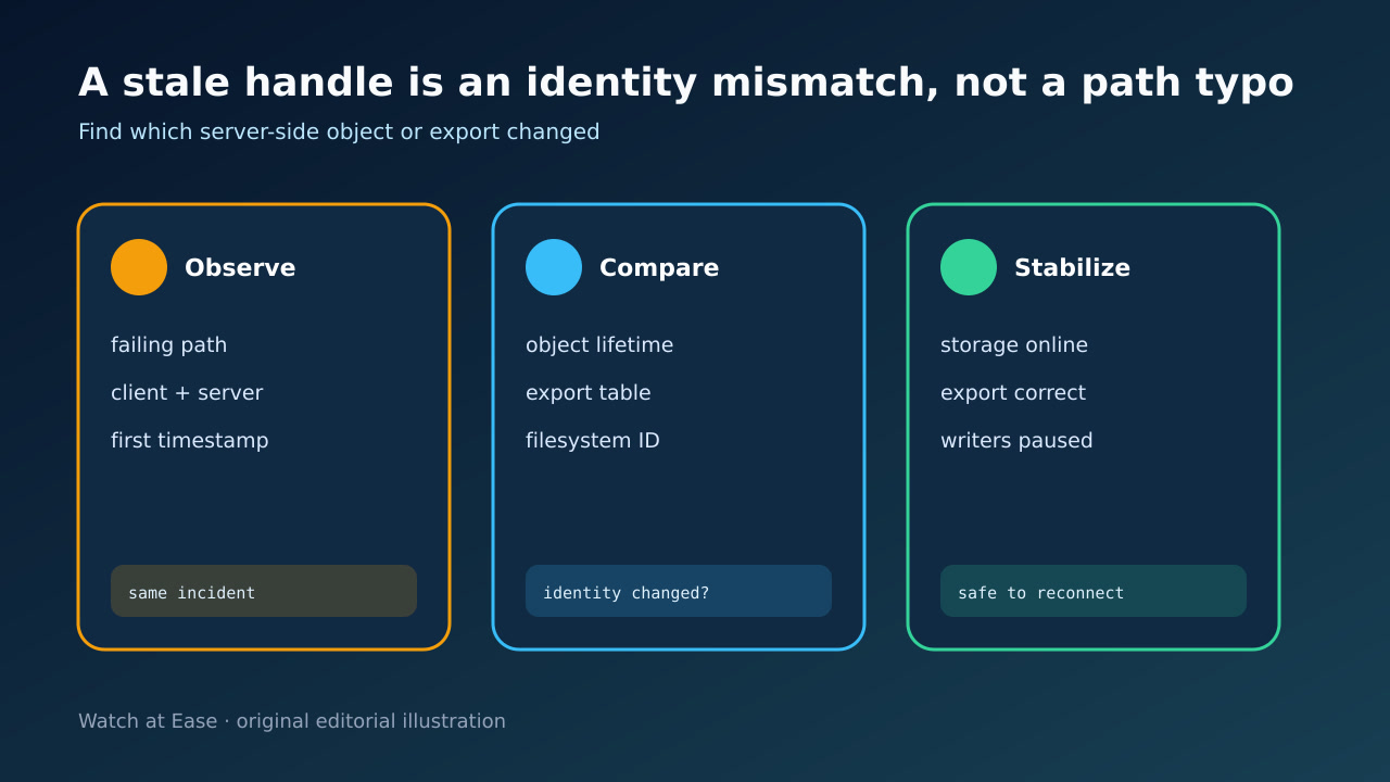 Diagrama de observación, identidad y estabilización.
