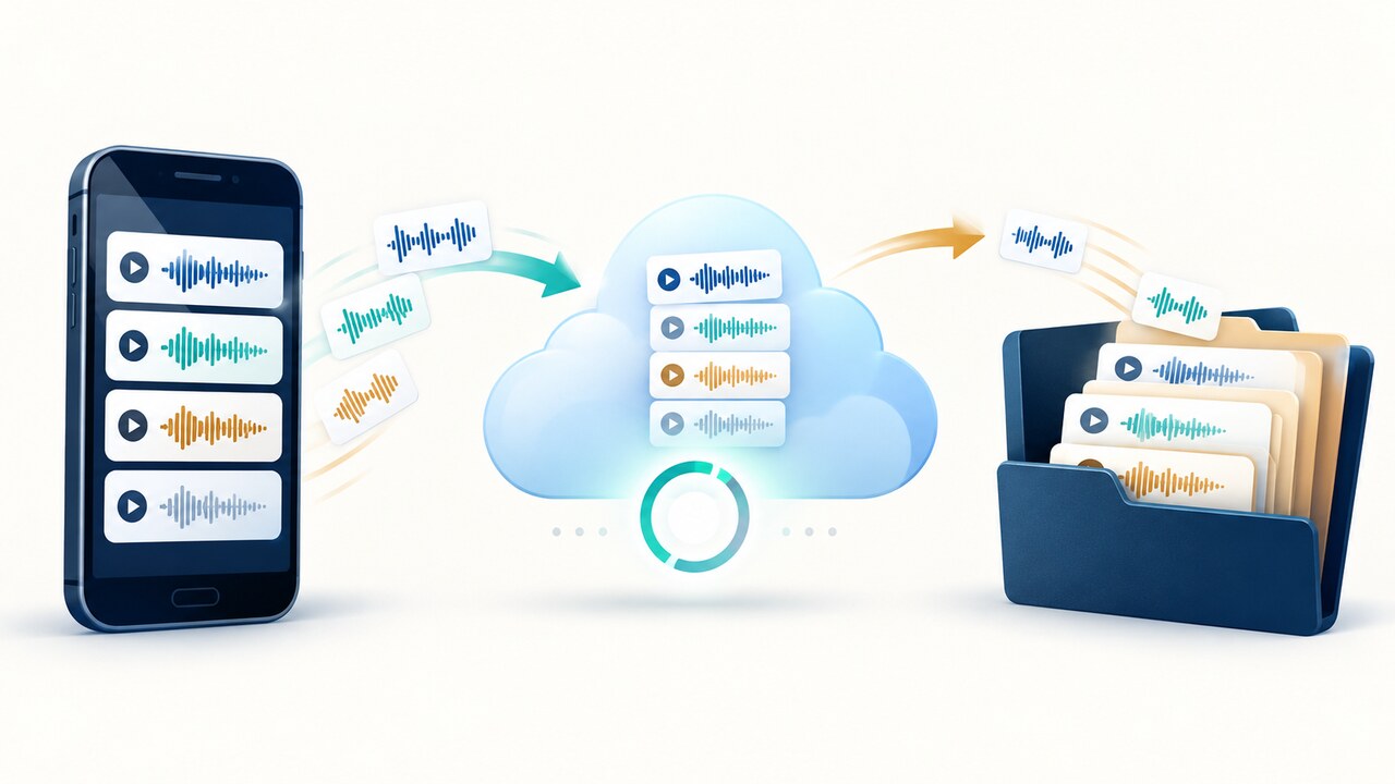 Three places to verify Voice Memos: old iPhone, iCloud-synced devices and independent copies
